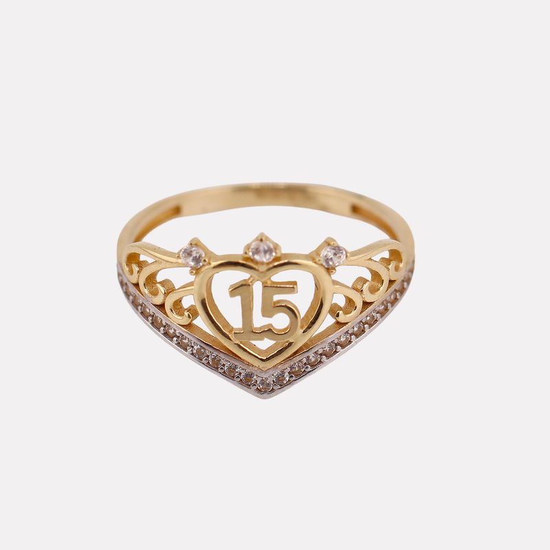 Anillo 15 Años C/p 14K 2.1g #8